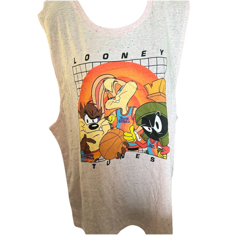 Pink Speckled Space Jam Tank Top SZ XXL (19)